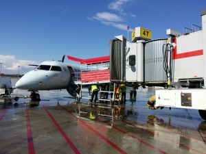 Q-400 Bridged Boarding in Canada!